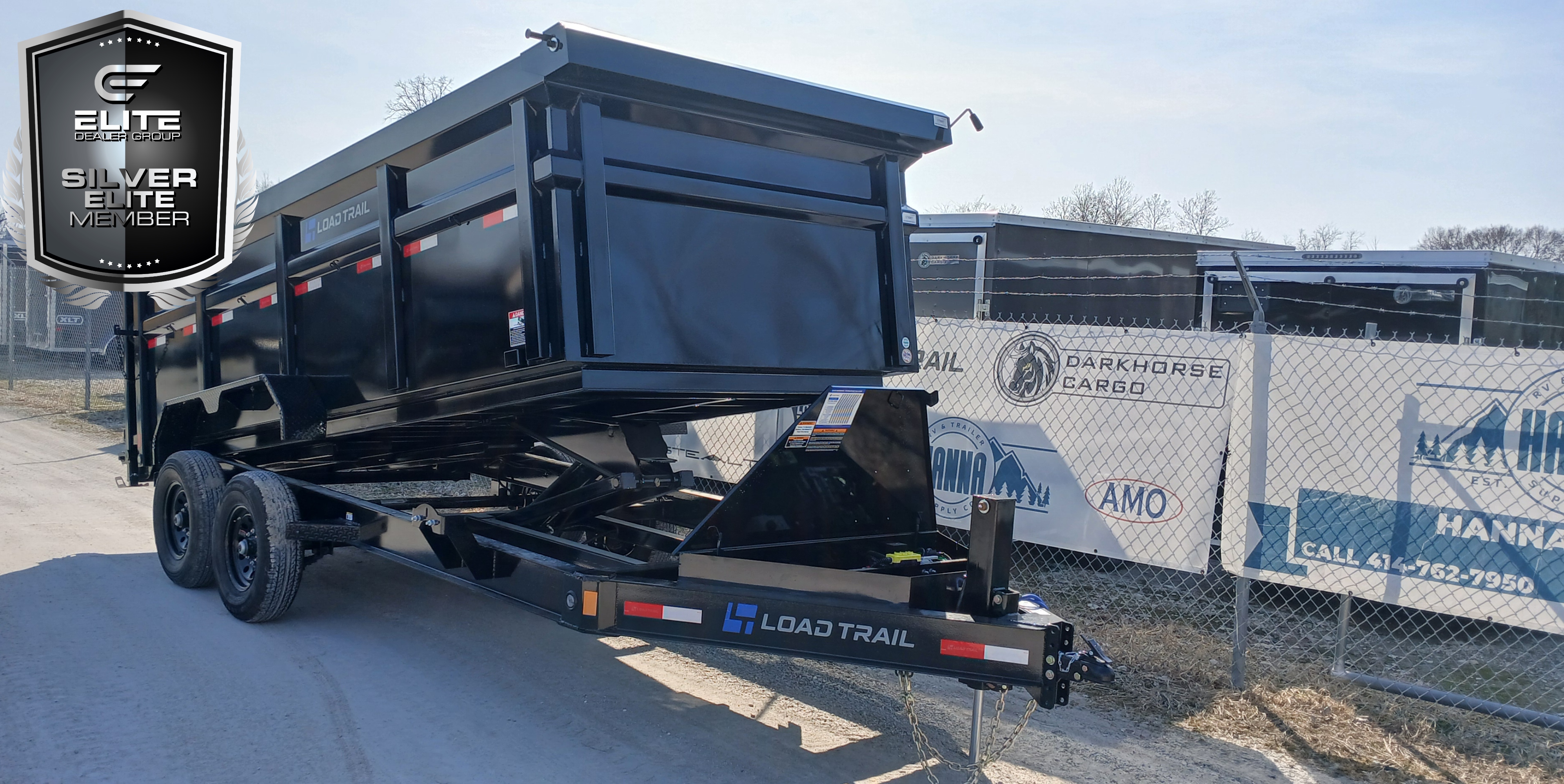 Load Trail 83 X 16 Tandem Axle 14,000 Lb Low Profile Dump Trailer with Hydraulic Jack /4